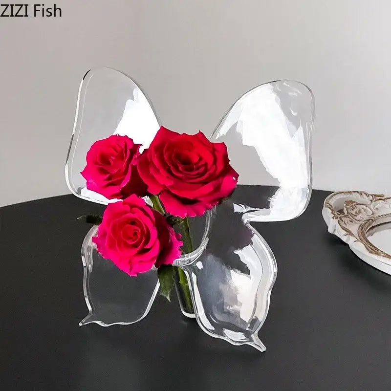 DecorBites™ Butterfly Theme Vase for Aesthetic Room Decor