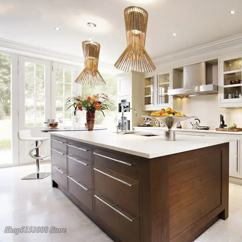 Decorbites cage industrial pendant lights – kitchen dining room wireframe