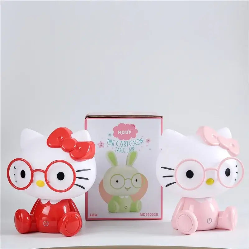 Decorbites cartoon animal led night light red & pink bedroom lamp