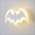 Decorbites cartoon bat wall lamp warm yellow acrylic light bedroom