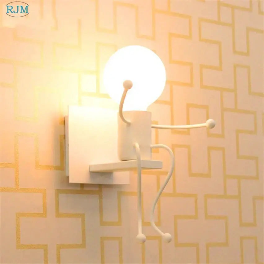Decorbites cartoon children iron wall lamps for bedroom decor