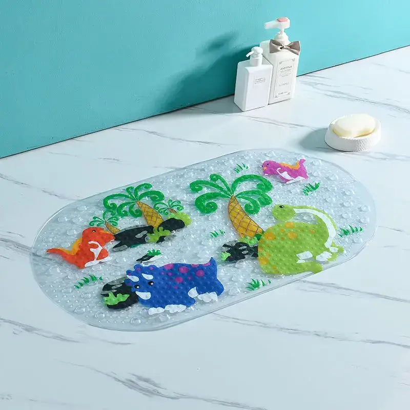 Decorbites cartoon non-slip sea creature bathroom mat for children