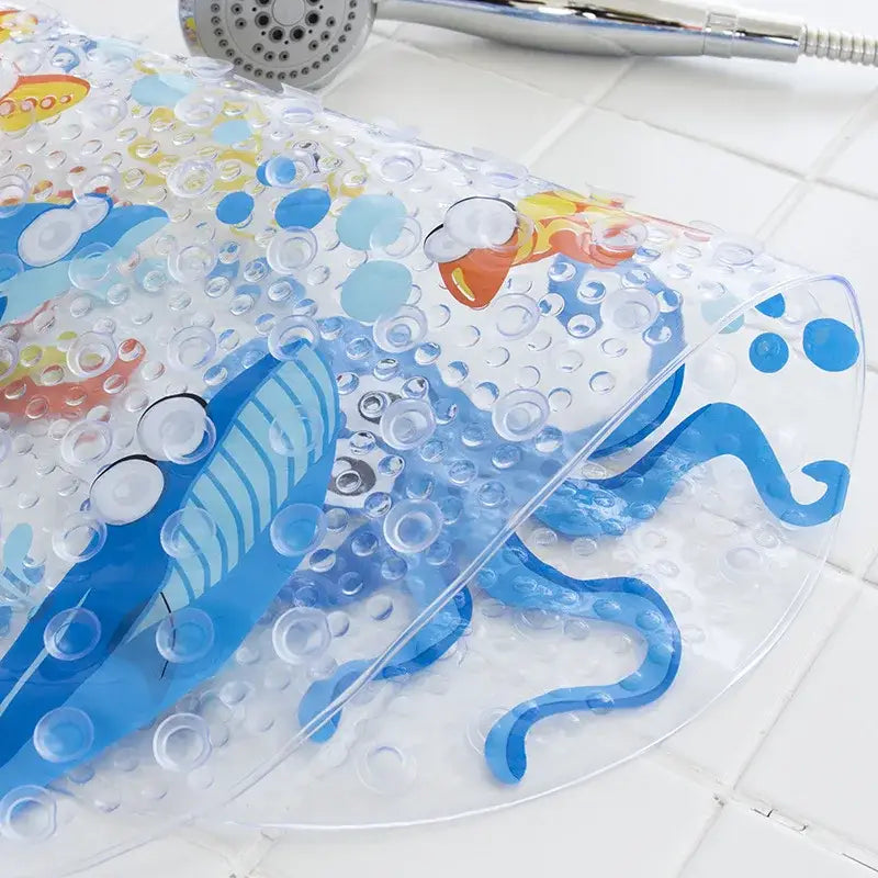 Decorbites cartoon non-slip sea creature bathroom mat for children