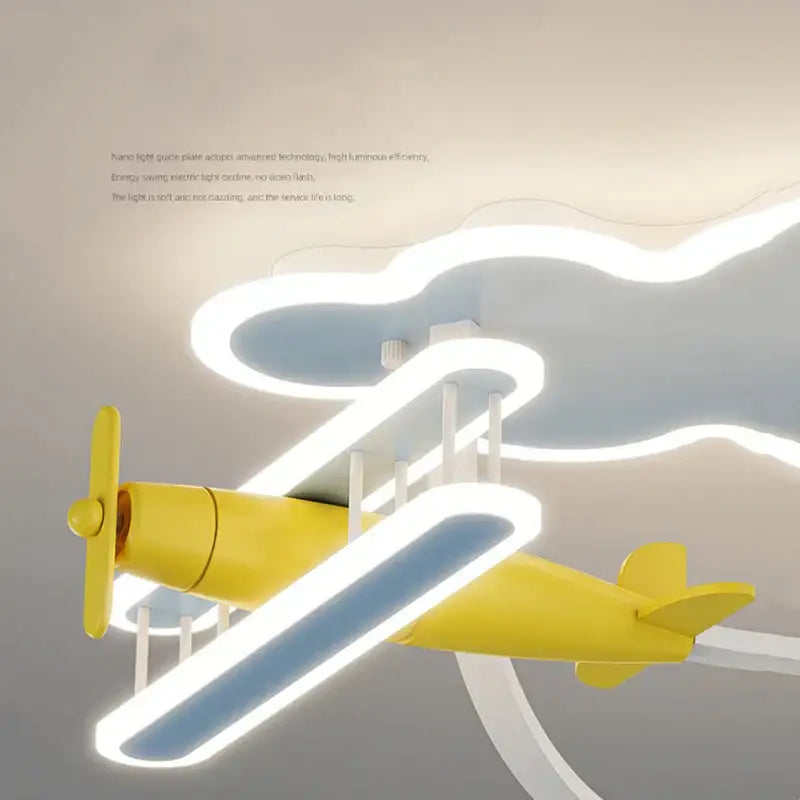 Decorbites cartoon plane chandelier light kids room ceiling lamp