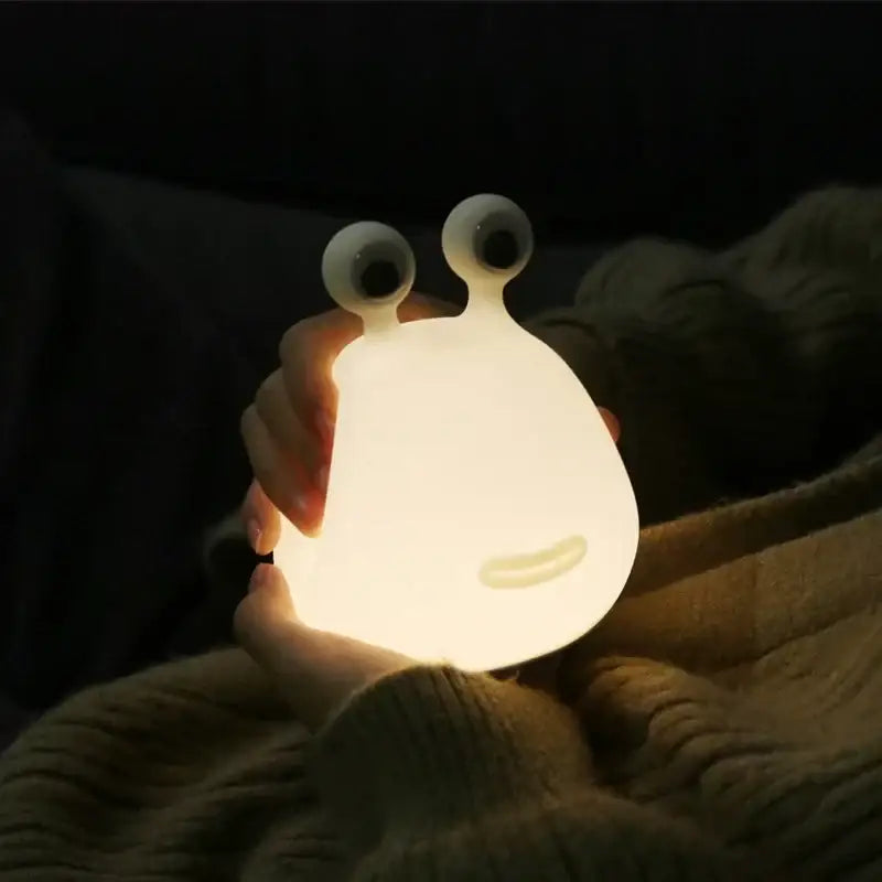Decorbites cartoon slug night light white silicone bedroom lamp