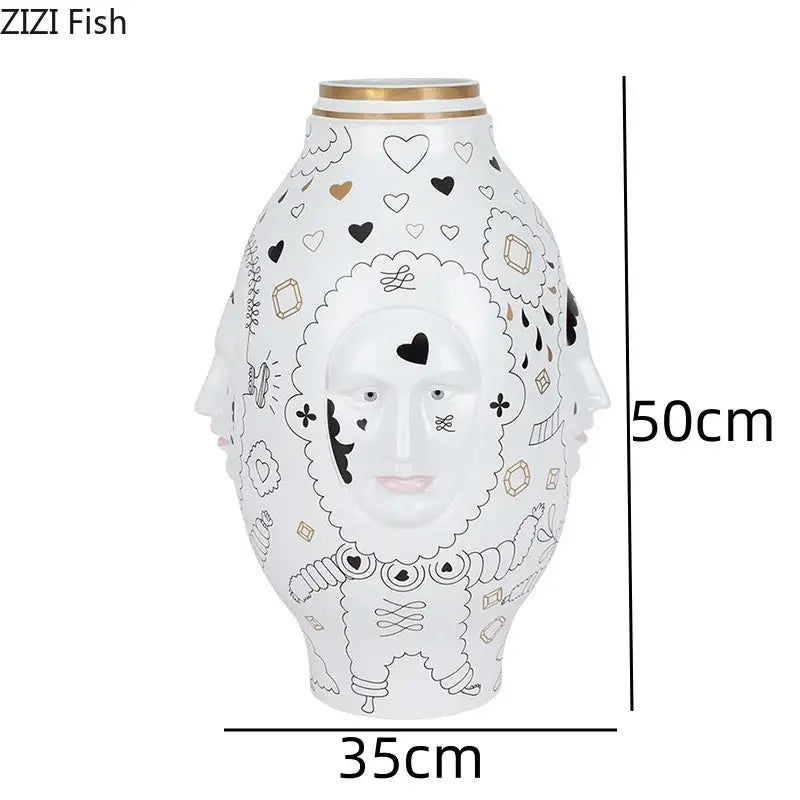 DecorBites™ Ceramic Desktop Vase for Floral Arrangements