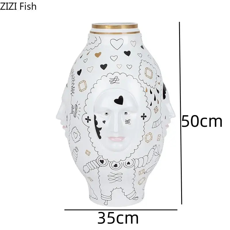 DecorBites™ Ceramic Desktop Vase for Floral Arrangements