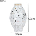 DecorBites™ Ceramic Desktop Vase for Floral Arrangements