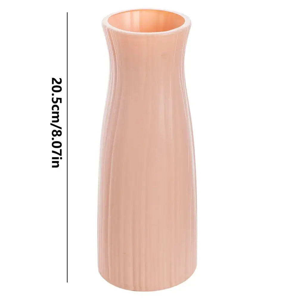 DecorBites™ Ceramic-Look Plastic Flower Pots for Home and Garden