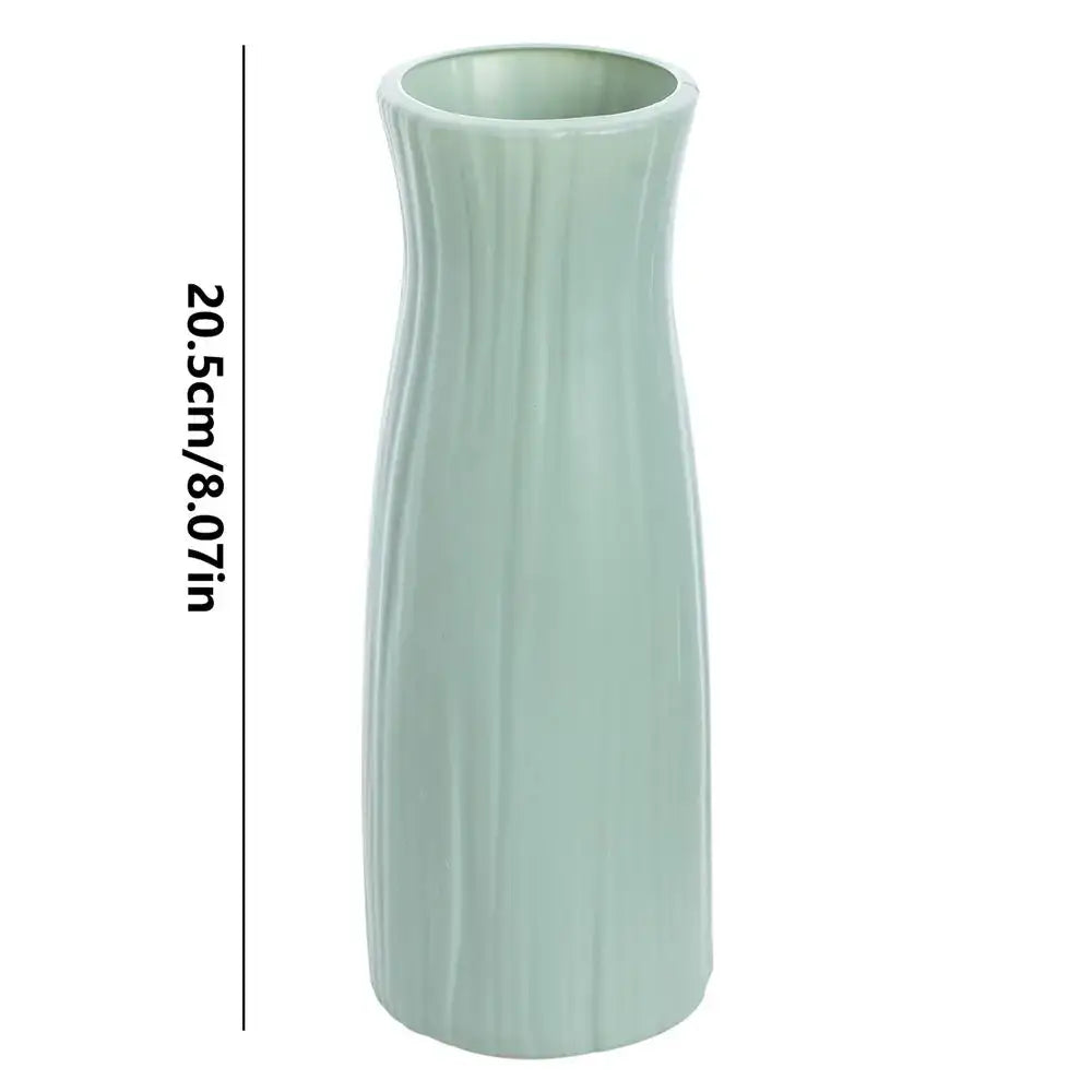 DecorBites™ Ceramic-Look Plastic Flower Pots for Home and Garden