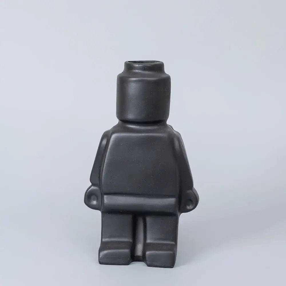 DecorBites™ Ceramic Robot Vase - Nordic Style Home Decor