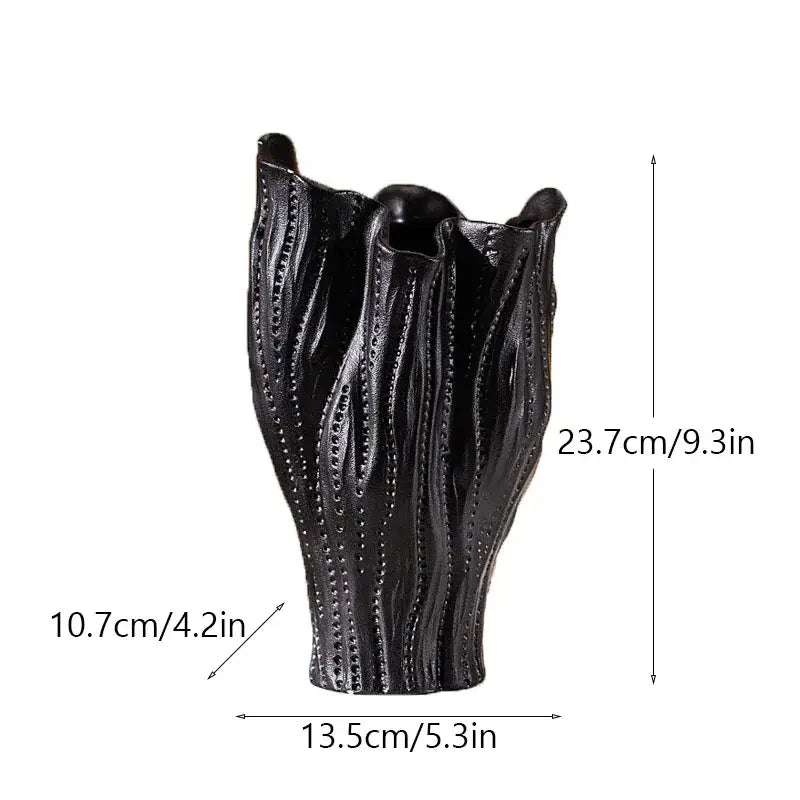 DecorBites™ Ceramic Sea Vase with Nordic Modern Decor
