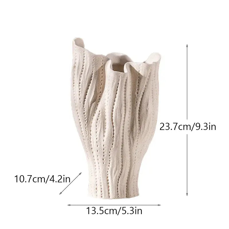 DecorBites™ Ceramic Sea Vase with Nordic Modern Decor