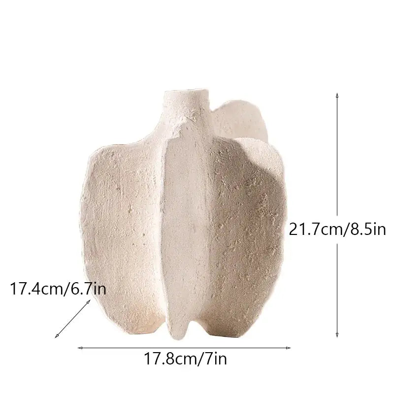 DecorBites™ Ceramic Sea Vase with Nordic Modern Decor