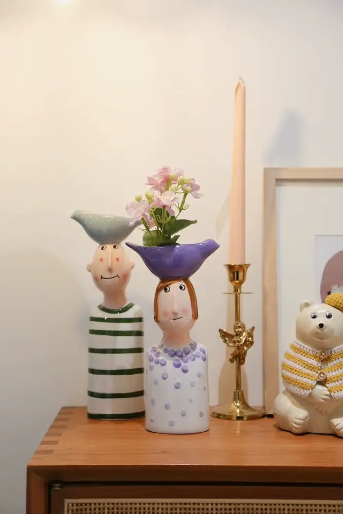 DecorBites™ Ceramic Vase Set for Beautiful Home Decor