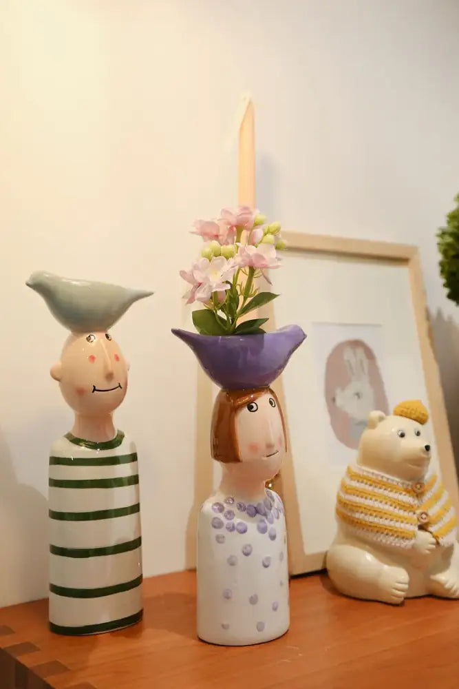 DecorBites™ Ceramic Vase Set for Beautiful Home Decor