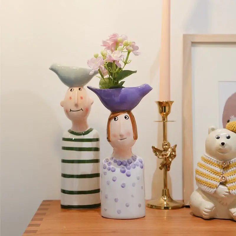 DecorBites™ Ceramic Vase Set for Beautiful Home Decor