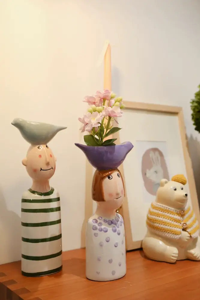 DecorBites™ Ceramic Vase Set for Beautiful Home Decor