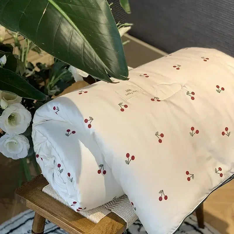 DecorBites™ Cherry Lyocell Fiber Cooling Blanket for Child Adults