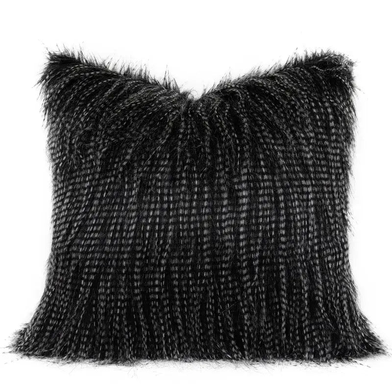 DecorBites™ Chestnut Brown Wabi Sabi Lumbar Pillow Case with Heavy Texture