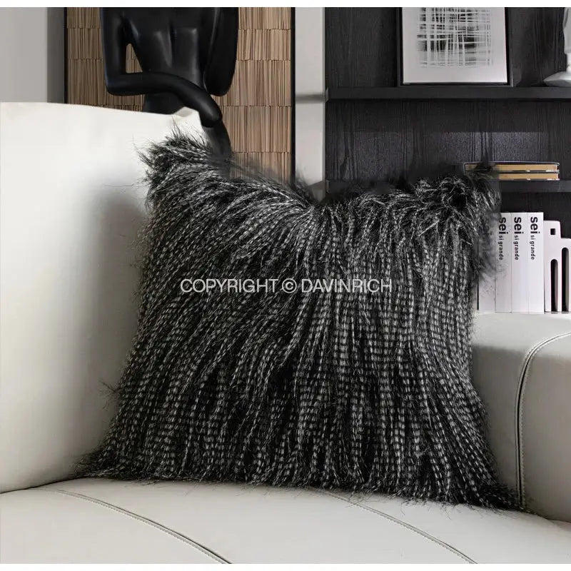 DecorBites™ Chestnut Brown Wabi Sabi Lumbar Pillow Case with Heavy Texture