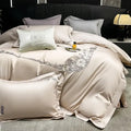 DecorBites™ Chic Flowers Embroidery Luxury Bedding Set - 1000TC Egyptian Cotton 4Pcs