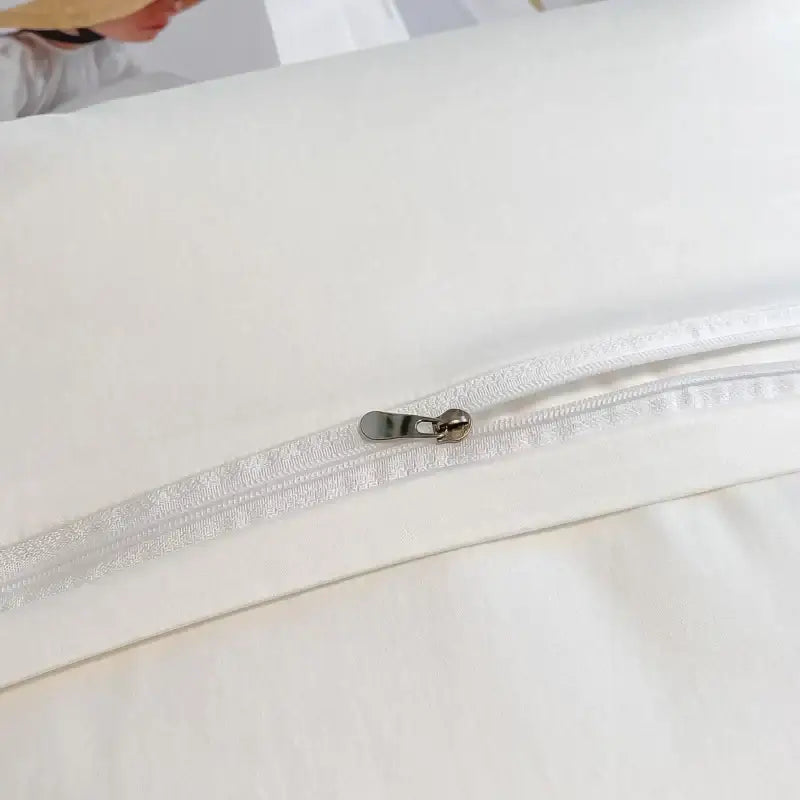 DecorBites™ Chic Flowers Embroidery Princess Bedding Set - 100% Egyptian Cotton - Duvet Cover, Sheet, Pillowcases
