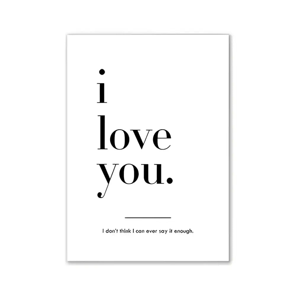 Decorbites chic pink room wall art featuring black minimalist typography print on white paper for elegant room decor