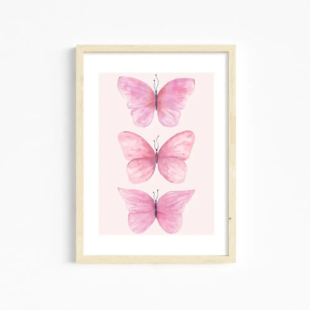 DecorBites™ Chic Pink Wall Art for Girls' Room