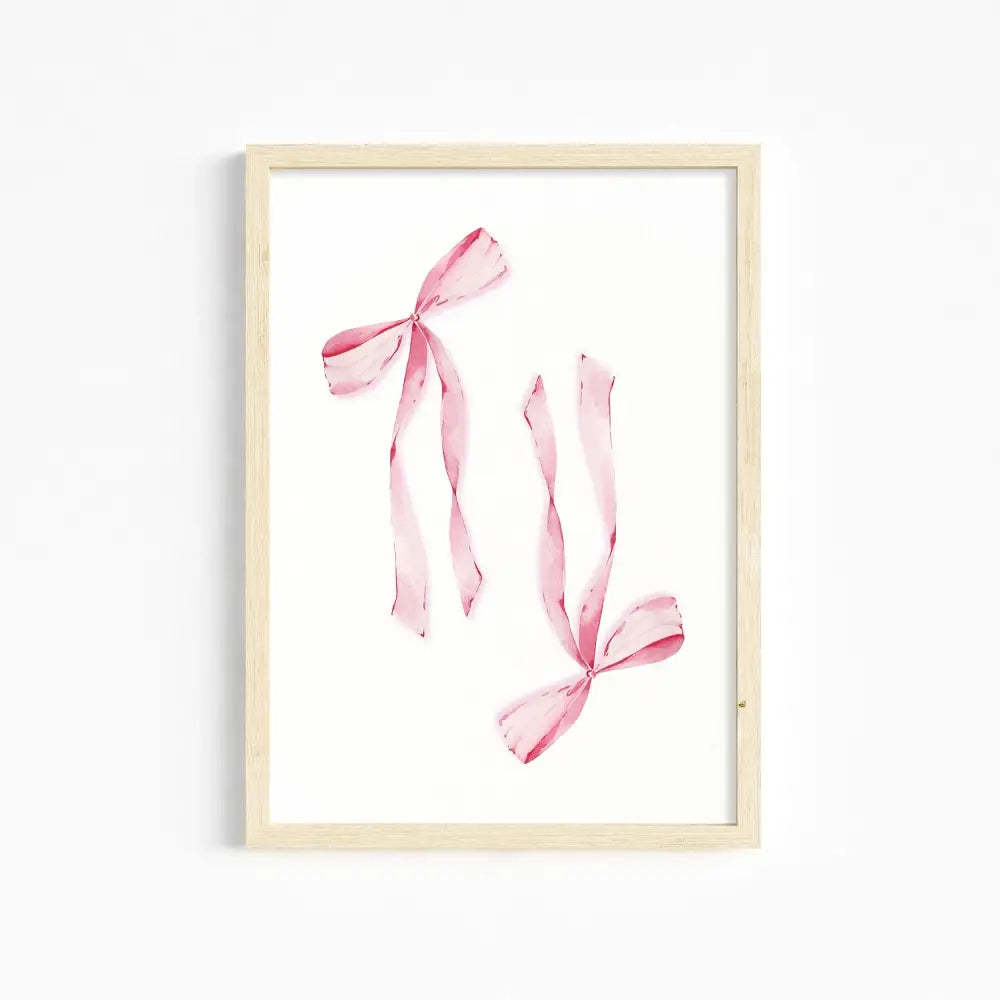 DecorBites™ Chic Pink Wall Art for Girls' Room