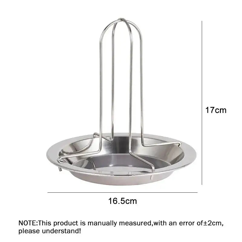 DecorBites™ Chicken Roaster Rack & Bowl Set - Stainless Steel BBQ Grill Stand for Oven