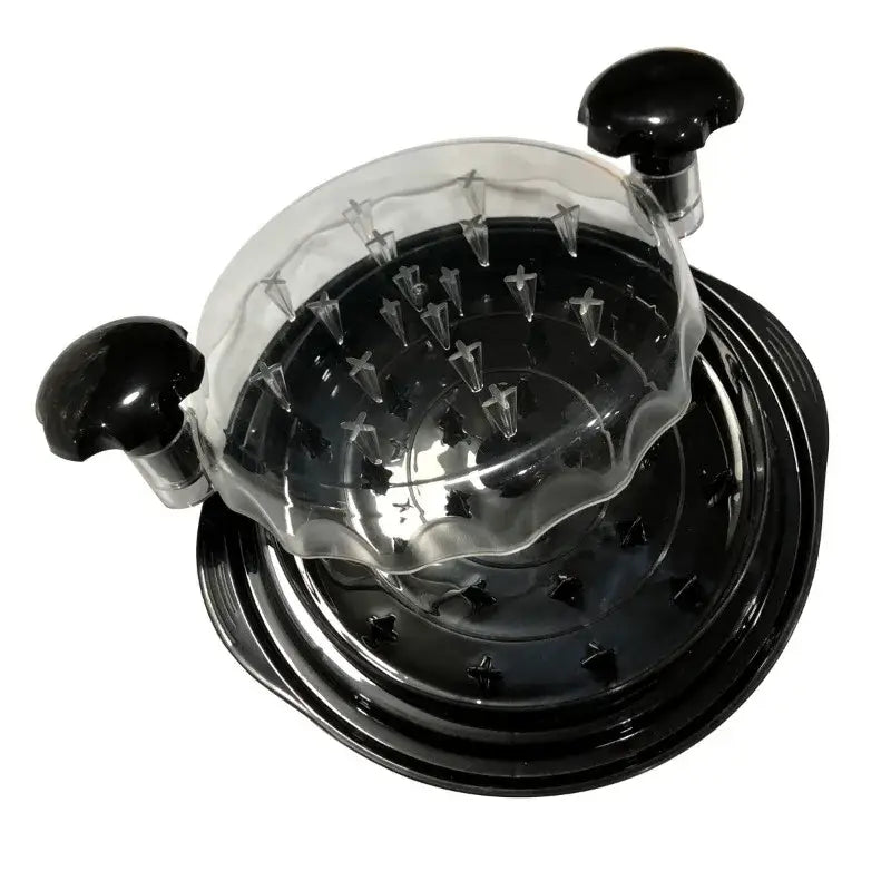 DecorBites™ Chicken Shredder with Clear Lid & Ergonomic Handle