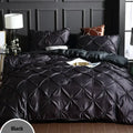 DecorBites™ Chiffon Flower Design Duvet Cover Set with Pillow Cases - Soft Polyester Bedding