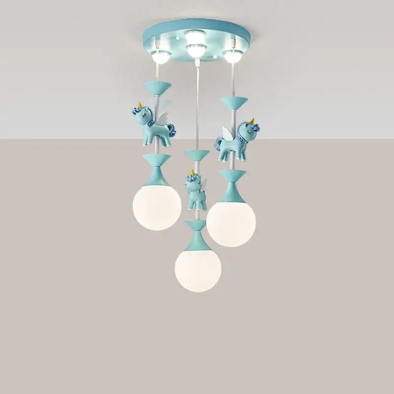 ثريات DecorBites™ الدوارة للأطفال المزودة بإضاءة LED: مصابيح متدلية بتصميم أميرة الشمال لغرفة المعيشة