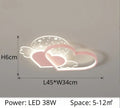 DecorBites™ Children's Love LED Chandelier: Kids Room Bedroom Lighting Fixture