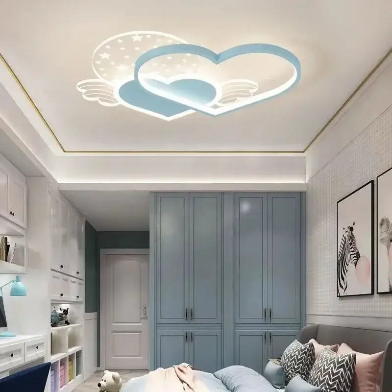 DecorBites™ Children's Love LED Chandelier: Kids Room Bedroom Lighting Fixture