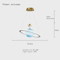 DecorBites™ Children's Planet Earth Pendant Lamp: Acrylic Space Star Theme LED Hanging Light
