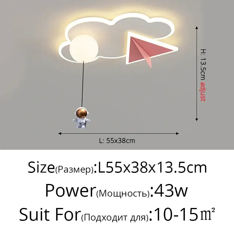 DecorBites™ Children's Room Ceiling Chandelier Light - Modern Dimmable Indoor Lighting