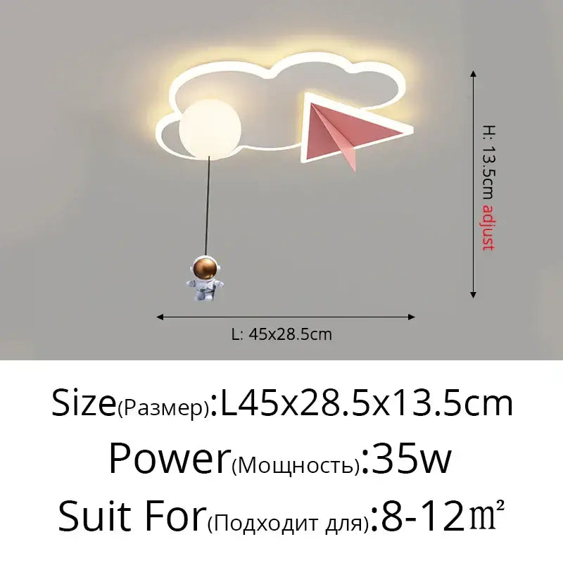 DecorBites™ Children's Room Ceiling Chandelier Light - Modern Dimmable Indoor Lighting