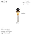 DecorBites™ Children's Room Glass Pendant Light Bedrooms Bedside Chandelier Metal Dining Table Lamp