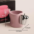 DecorBites™ Chili Handle Cup & Saucer Porcelain Coffee Mug Tea Teacup Juice Cup