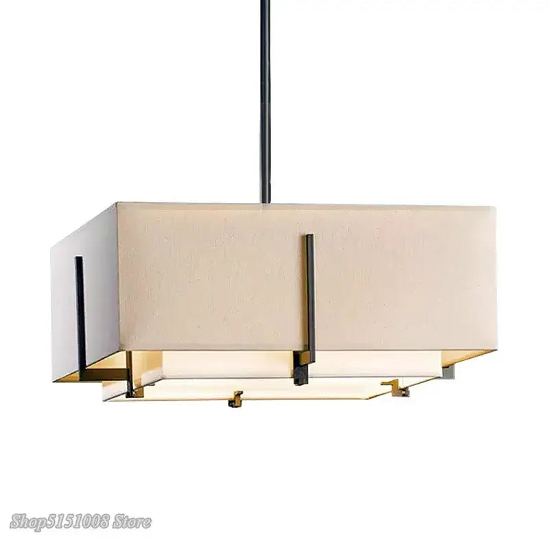 DecorBites™ Chinese Cloth Art Pendant Lamp Modern Minimalist Living Room ceiling lamp.