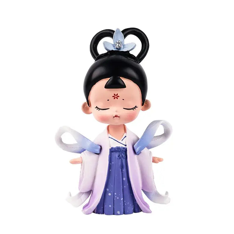 DecorBites™ Chinese Hanfu Court Princess Resin Statue Ornament for Bookshelf Decor
