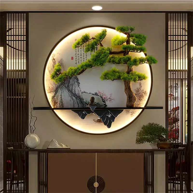 DecorBites™ Chinese Landscape LED Wall Lamp for Home Living Bedroom Study