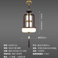 DecorBites™ Chinese Lantern Chandelier: Classic Living Room Tea House Retro Lighting Fixtures