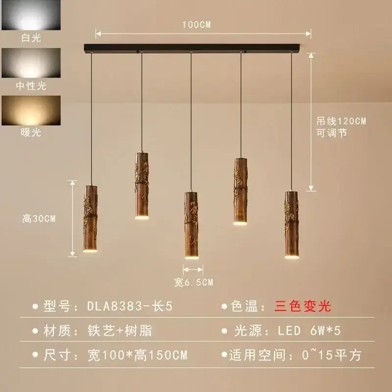 DecorBites™ مصباح معلق بتصميم صيني عصري لمطعم هوتبوت وبار