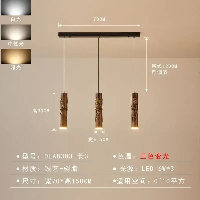 DecorBites™ مصباح معلق بتصميم صيني عصري لمطعم هوتبوت وبار
