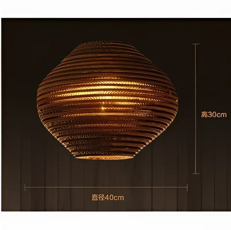 DecorBites™ Chinese Paper Honeycomb Pendant Lights Cardboard Personalized Home Decor Luminaire