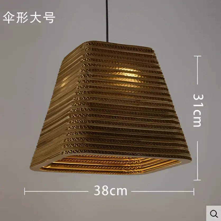 DecorBites™ Chinese Paper Honeycomb Pendant Lights Cardboard Personalized Home Decor Luminaire