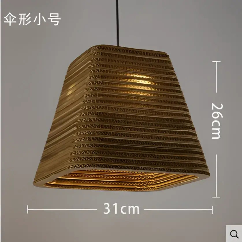 DecorBites™ Chinese Paper Honeycomb Pendant Lights Cardboard Personalized Home Decor Luminaire